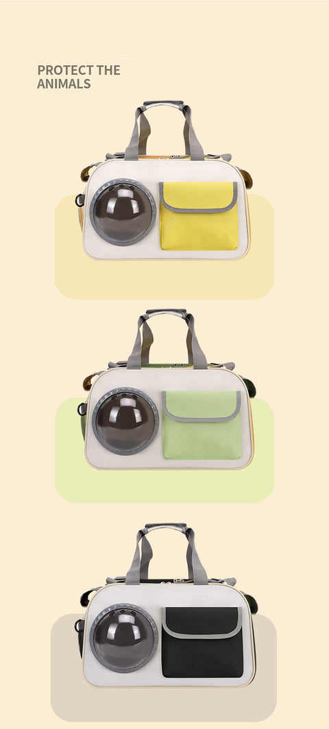 Breathable Space Capsule Pet Backpack with Bubble Window | 11" x 10" x 18"
