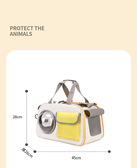 Breathable Space Capsule Pet Backpack with Bubble Window | 11" x 10" x 18"