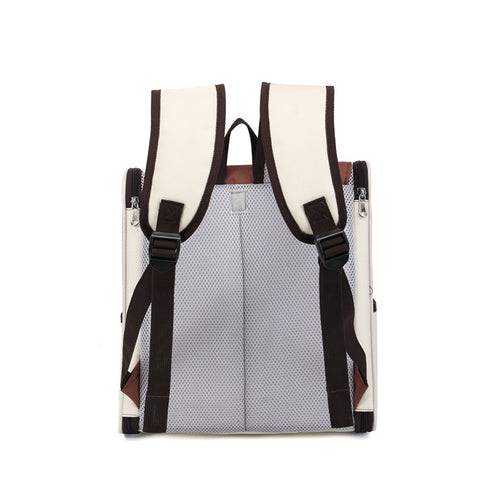 Heavy-Duty Breathable Pet Backpack Carrier with Buckle-Down Weather Cover | 13" x 9" x 14"